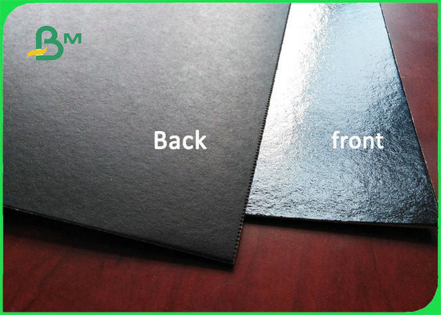 800gsm 1000gsm Book Binding Board , High glossy Laminated black ...