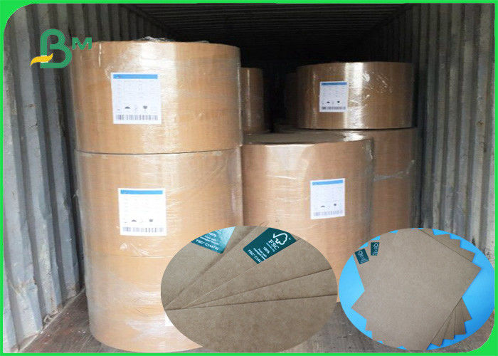 FSC Approved 70GSM 80GSM Brown Sack Kraft Liner Paper Pure Color For