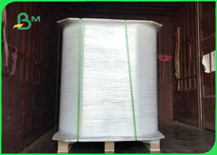 40gsm + 10g Bleached PE Coated Kraft Paper 100% Wood Pulp For Packing ...