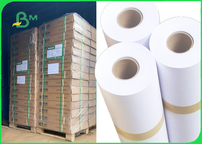 80gsm White Plotter Paper For HP Inkjet Printers 20" x 50yards 2" core size