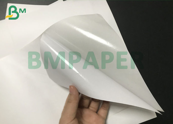 Plain White Self Adhesive Thermal Sticker Paper rolls For Barcode label