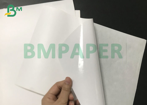 Plain White Self Adhesive Thermal Sticker Paper rolls For Barcode label