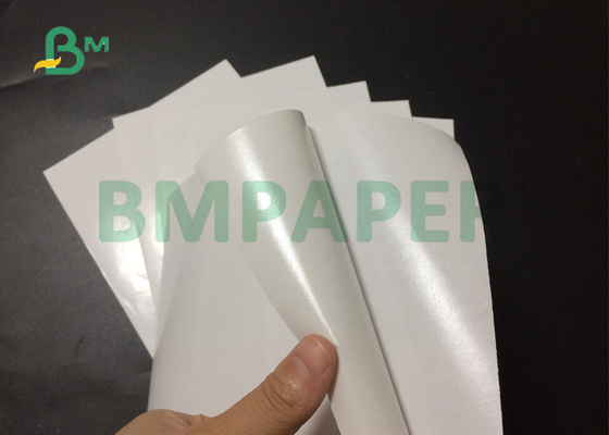 1072mm 78gsm Cast Coated +60gsm Glassine Liner Adhesive Paper For Label Printing