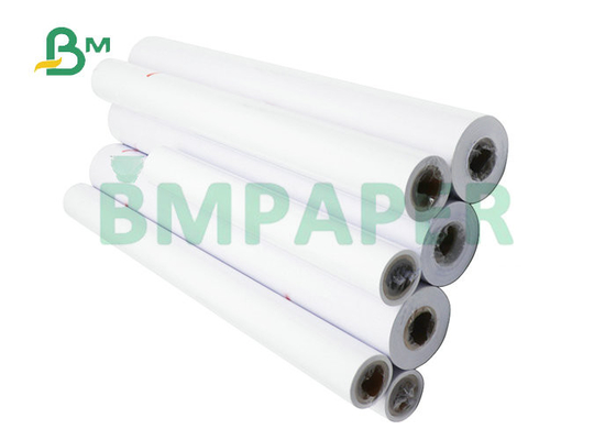 Wide Format 24'' x 150ft 20# Plotter Paper Roll For CAD Engineering Drawing