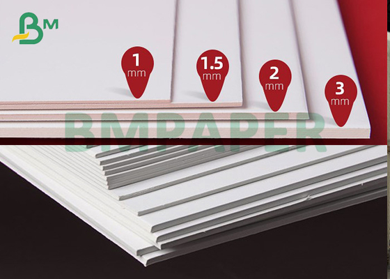 Two Side Clay Coated 1mm 2mm White Back Thick Paperboard for Packaging