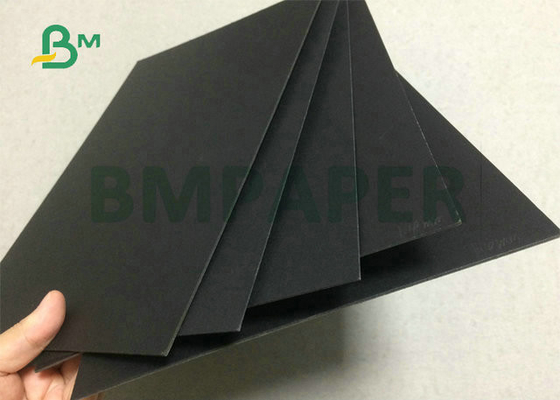 Solid Black 65 x 100cm 1mm 2.0mm 3.0mm Sheet Black Cardboard For Mounted Used