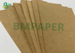 350gsm Food Kraft Paper Card Pure Wood Pulp For meal box packaging