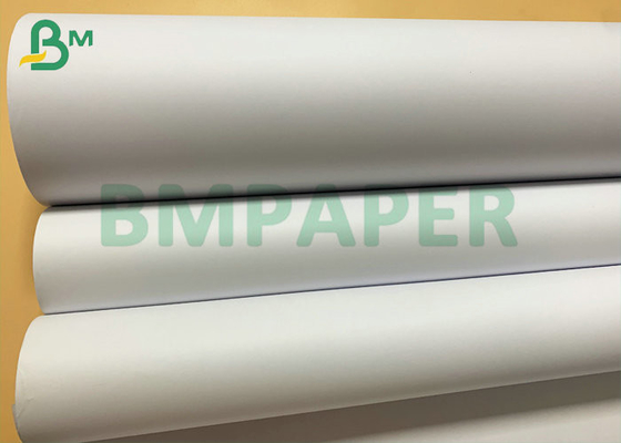 High Brightness 24lb 28lb Coated CAD Plotter Paper 36''  x 300ft White Bond Roll