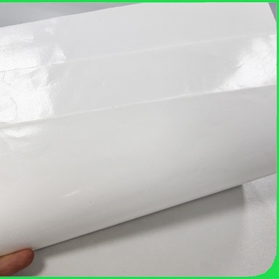 350gr White Paper Coated 20gr Polyethylene Rolls For Food Box Width 100cm 70cm