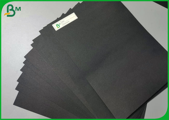 Wood pulp 120gsm To 500gsm Double Sided Solid Black Paperboard For Book Binding