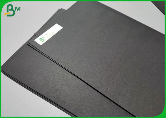 Wood pulp 120gsm To 500gsm Double Sided Solid Black Paperboard For Book Binding