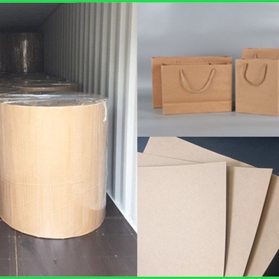 120gsm - 300gsm Recycle Pulp High Bursting Resistance Carta Kraft For Bags