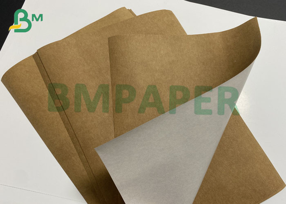 Washable Kraft Paper One Side Brown One Side White Custom Roll 0.3mm 0.6mm