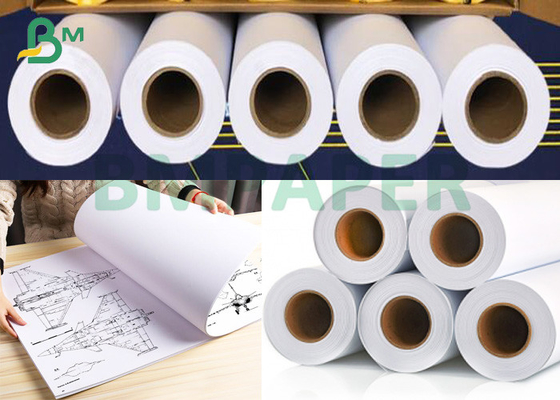 30&quot; X 500ft Engineering Bond Paper 2 Rolls Per Carton 20lb Opaque White Bond