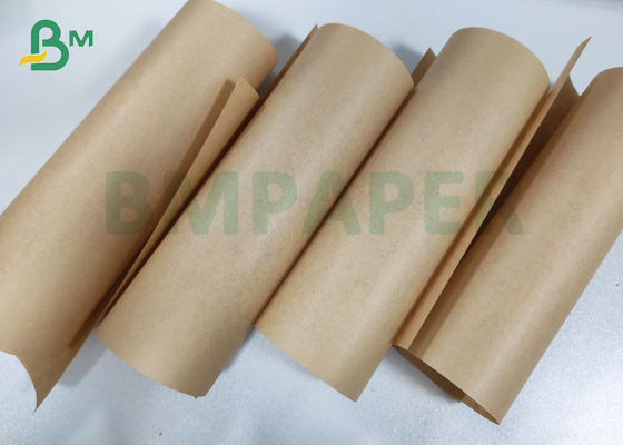 35gsm MG Food Grade Paper Roll Virgin Brown Kraft Paper For Bread Paper Bag