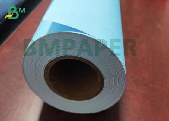 Single Sided Blue Color Paper Roll Engineering Paper Roll Blueprint