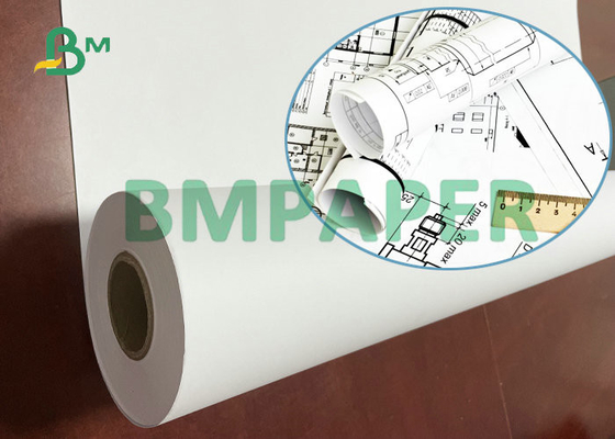 92 Bright White CAD Paper 20LB Inkjet Bond Roll 36''x 500' With 3'' Core