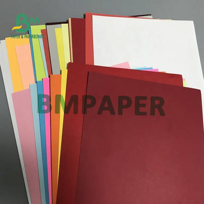 Red Color Uncoated Bristol Paper 70gsm To 250gsm Multiple Color Customisation Materials