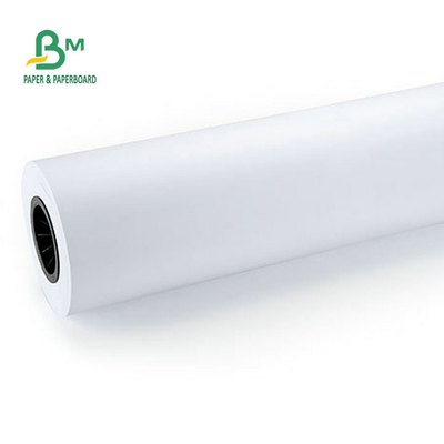 Premium Coated Color Bond 28# Matte Finish White Paper Roll 24''x150ft