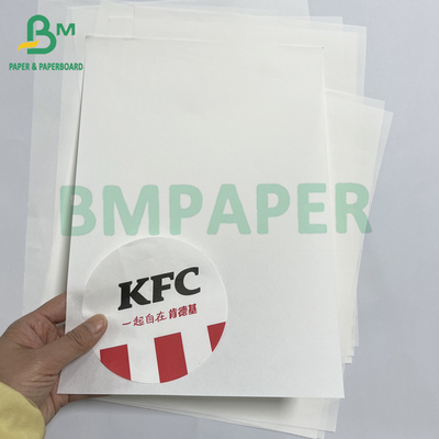 Snack Bag Paper 35gsm 38gsm Wrap Food White Greaseproof Paper