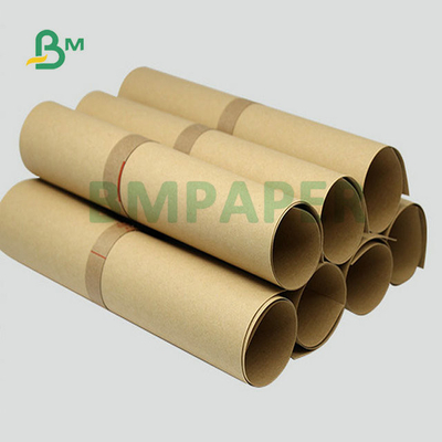 150gram 200gram 250gram Uncoated Unbleached Kraft Paper Rolls For Making Box 70cm 100cm