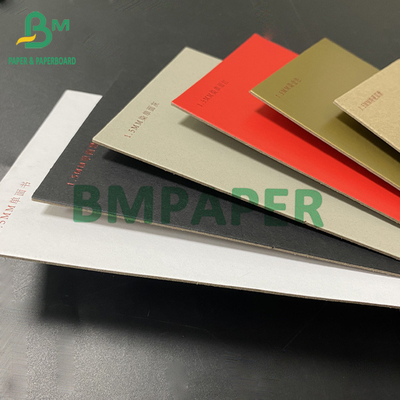 1.0mm1.5mm Laminated Color Thick Board Black Red Gold Gray Brown One Side With Gray Back