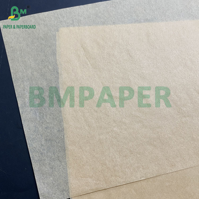 34gsm 40gsm Grease Proof Paper Kraft Brown Sandwich Wrapping Sheets Custom Size