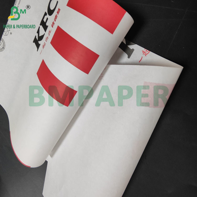 38gsm Colour Printed Greaseproof Paper For Wrapping Kebabs EU Food Standard