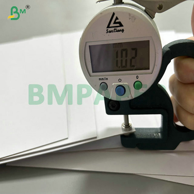 1.2mm 1.5mm 2 Side Coated White Laminated Cardboard For Cosmetic Packaging Boxes 70x100cm