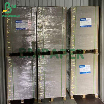 Bright White Claycoated Board With Gray Core 28 X 39&quot; Custom Size Solid Paperboard