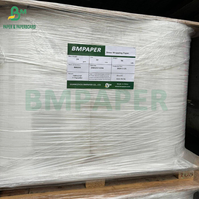24gsm White &amp; Colored Paper For Drinking Straw Individual Wrap 25.5mm 32mm Roll
