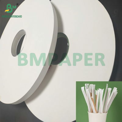 Smooth High Strength 24gsm 28gsm White Kratf Paper For Straw Wrapping