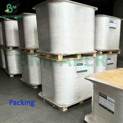 Smooth High Strength 24gsm 28gsm White Kratf Paper For Straw Wrapping