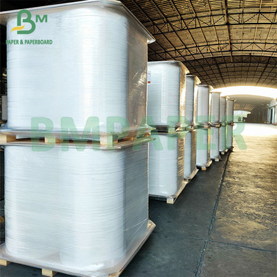 24gsm 32mm Food Grade Degradable White Straw Wrapping Paper For Straw Packing