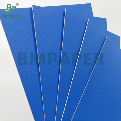 Smooth Good Rigid 1.2mm 1.5mm Blue Lacquered Paperboard With Grey Back