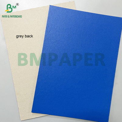Smooth Good Rigid 1.2mm 1.5mm Blue Lacquered Paperboard With Grey Back