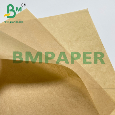 30 - 60gsm Greaseproof Baking Paper For Steaming And Wrapping Brown Color