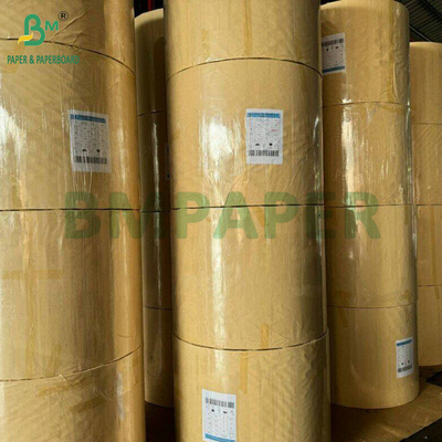 Virgin Wood Pulp 70g 80g 90g Natural Kraft Cement Sack Paper Rolls