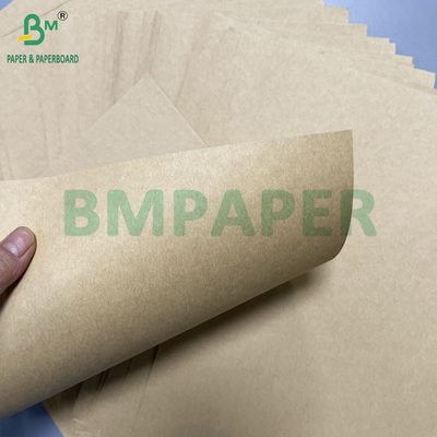 500mm High Strength 70 90 GSM Brown Pure Kraft Paper Roll Parcel Wrapping