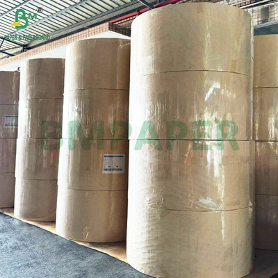 500mm High Strength 70 90 GSM Brown Pure Kraft Paper Roll Parcel Wrapping