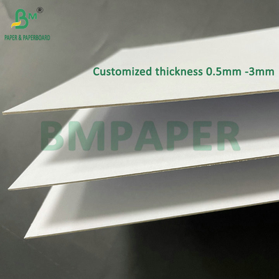 Strong Rigidity 1mm 1.5mm White Top White Back Laminated Hard Cardboard