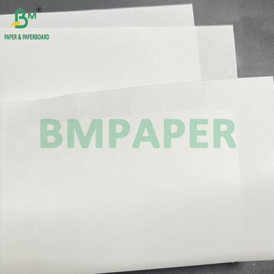 70g Semi Glossy Food Grade MG White Bleached Kraft Paper Roll 1100mm