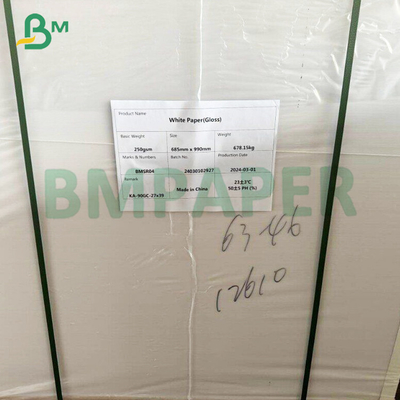 Good Whiteness 100lb Gloss Text Both Sided Coated Art Paper For Offset Printers