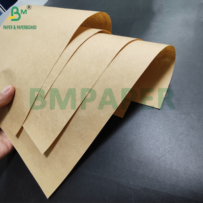 75gsm 80gsm Virgin Brown Kraft Paper For Cement Bags High Expansible 90cm