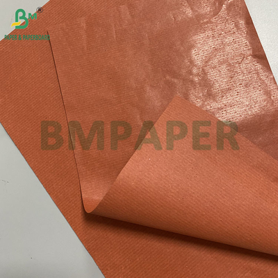 42gsm Red Striped Kraft Paper For Fruit Wrapping Wax One Side Food Grade Lightweight Paper