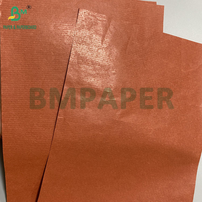42gsm Red Striped Kraft Paper For Fruit Wrapping Wax One Side Food Grade Lightweight Paper