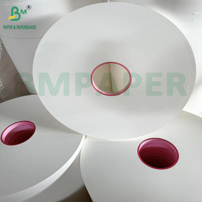 White Eco Straw Wrapped Paper Food Kraft Paper 28gsm For Individually Packing