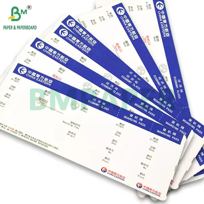 175g Custom Thermal Airline Flight Tickets Boarding Pass Paper 18.8cm x 8.3cm