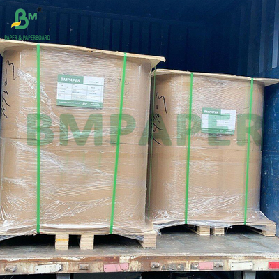 40 GSM White Waxed Paper Rolls Waxed On Both Sides Grease Resistant