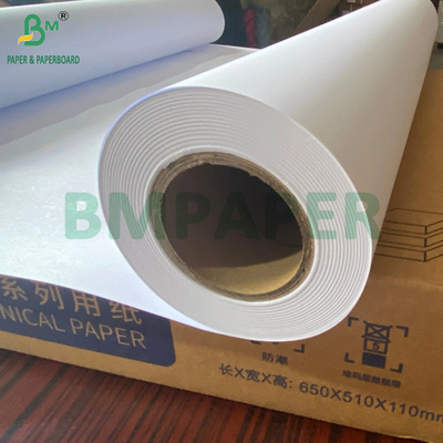 20lb Wide Format Paper For CAD Drawing 36 inch x 150 ft 2'' Core High Whiteness
